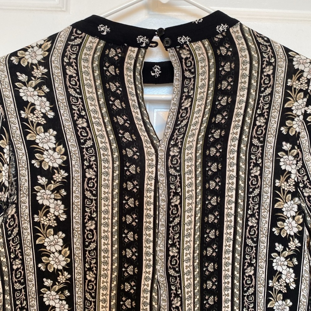 Love, fire Choker‎ print blouse S - Picture 6 of 7